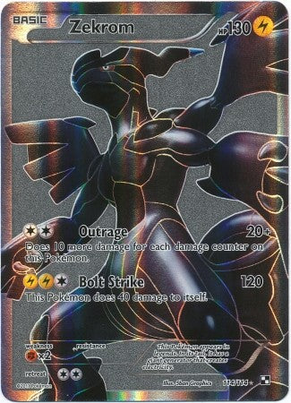 Pokemon Black & White Zekrom 114/114 Ultra Rare Single Card