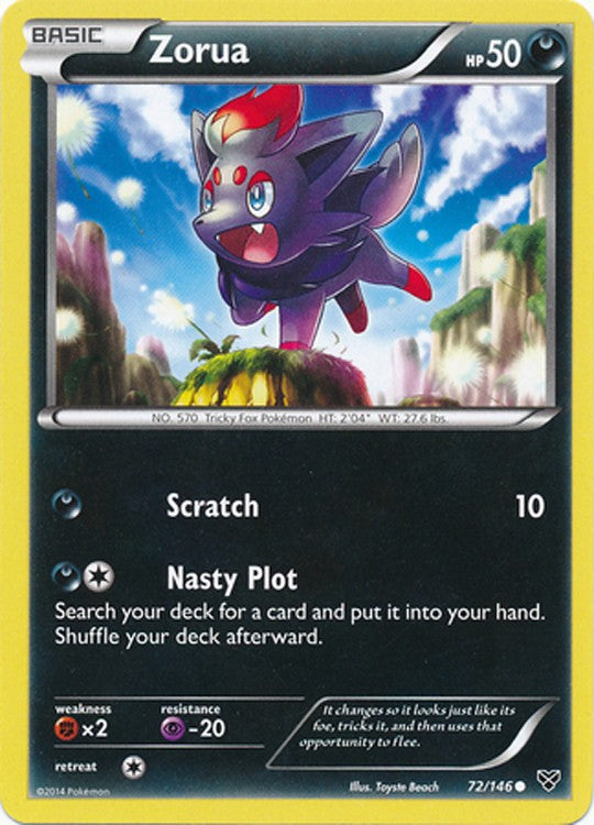 Zorua 72/146 - Pokemon XY Common Card