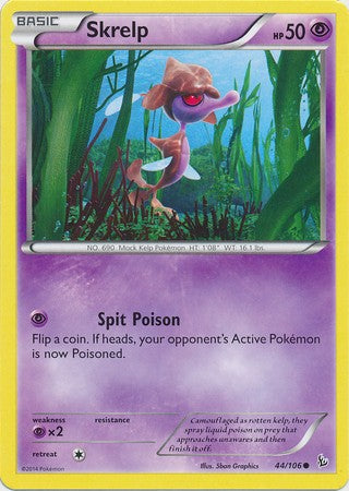 Skrelp 44/106 - Pokemon XY Flashfire Common Card