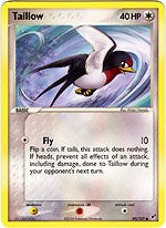 Pokemon EX Deoxys Common Card - Taillow 80/107