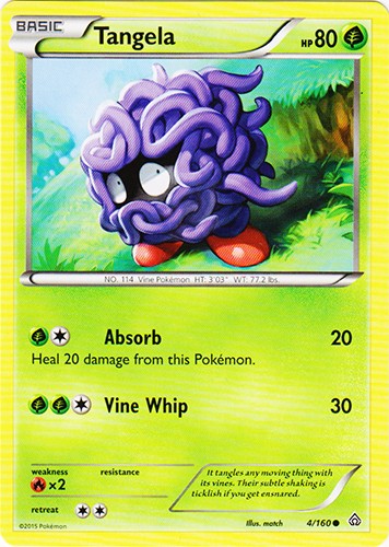 Tangela 4/160 - Common Pokemon XY Primal Clash Card