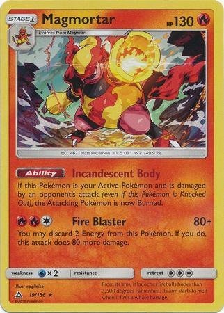 Magmortar 19/156 Holo Rare - Pokemon Ultra Prism