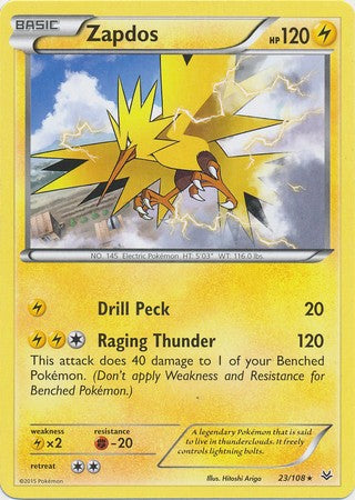 Zapdos 23/108 Rare - Pokemon XY Roaring Skies Card