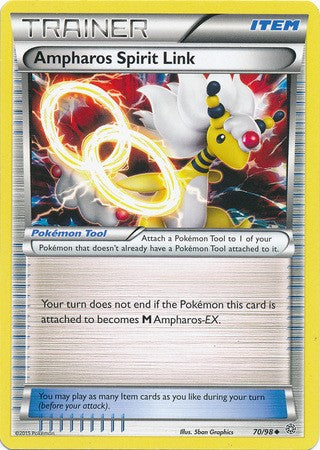 Ampharos Spirit Link 70/98 UNCOMMON TRAINER - Pokemon XY Ancient Origins Card