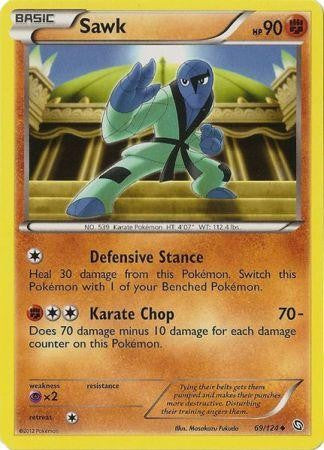 pokemon card sawk Sawk 69/124