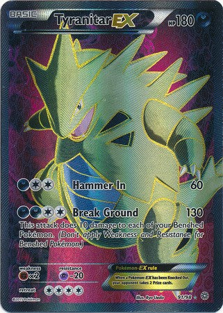 Tyranitar EX 91/98 FULL ART - Pokemon XY Ancient Origins Card