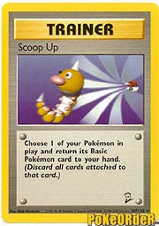 Pokemon Base Set 2 Rare Card - Trainer Scoop Up 107/130