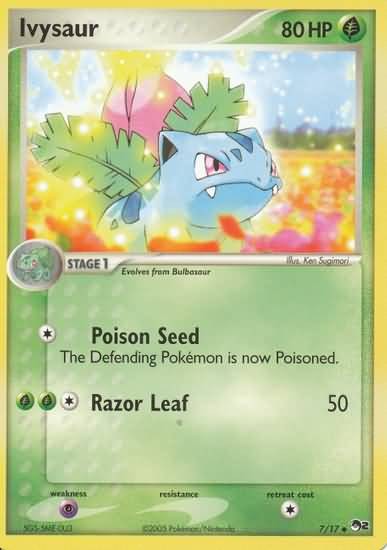 Pokemon POP Series 3 Promo Card Ivysaur 14/17 Common