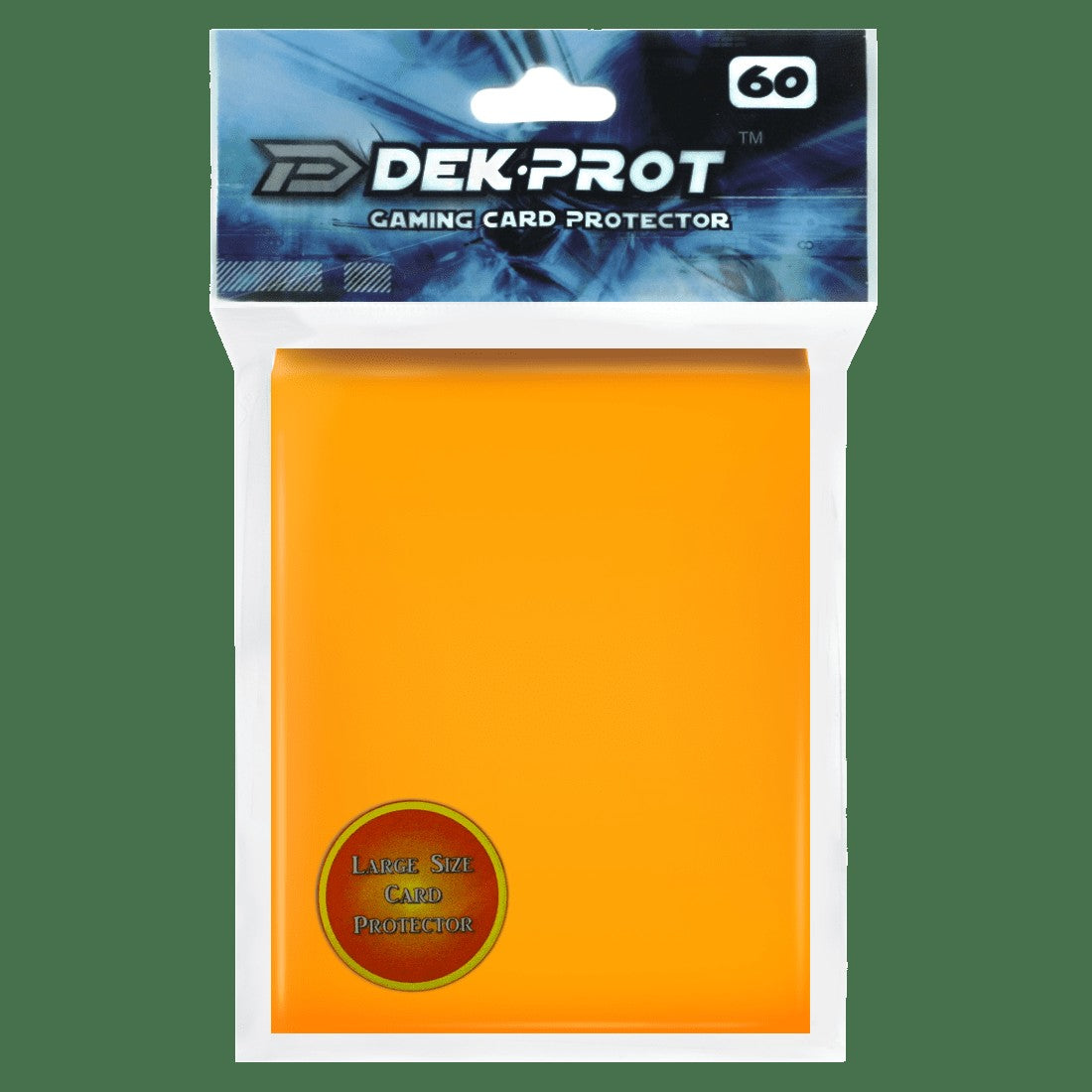 Dek Prot Standard Sized Card Sleeves - Mango Yellow (60 Card Sleeves)