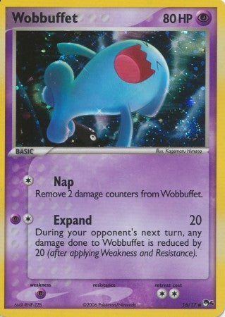 Pokemon POP Series 4 Promo Card Wobbuffet 16/17 Holo Rare