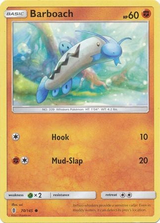 Barboach 70/145 Common - Pokemon Sun & Moon Guardians Rising Card