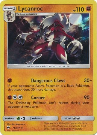 lycanroc pokemon card ex Shiny Super Rare Mega Rising (B1) #323 Pokmon TCG Pocket 117/193 / Double Rare Card Type / HP / Stage Lycanroc ex - SV02: Paldea