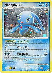 Pokemon Diamond and Pearl Majestic Dawn- Manaphy(Holofoil)