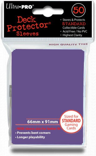 Ultra Pro Standard Sized Sleeves - Purple (50 Card Sleeves)