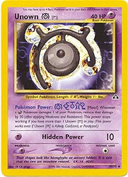 Pokemon Neo Discovery - Unown (Metal)