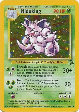 Pokemon Base Set 2 Holofoil Card - Nidoking 11/130