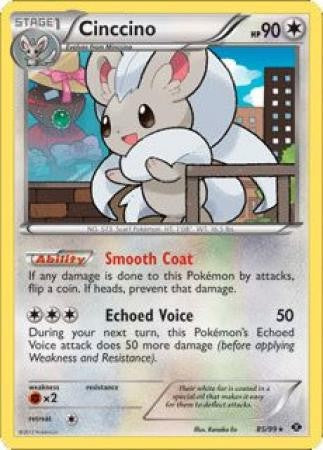 Pokemon Next Destinies Rare Card - Cinccino 85/99