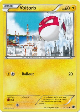 Voltorb 32/116 - Pokemon Plasma Freeze Common Card