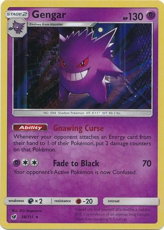 Gengar 38/111 Holo Rare - Pokemon Crimson Invasion Card