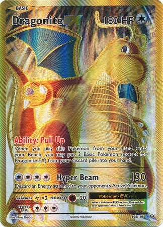 Dragonite EX 106/108 Full Art - Pokemon XY Evolutions Single Card