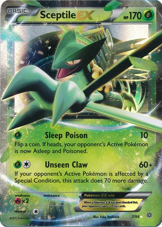 Sceptile EX 7/98 ULTRA RARE - Pokemon XY Ancient Origins Card
