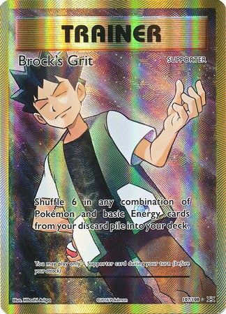 Brock's Grit 107/108 Full Art - Pokemon XY Evolutions Single Card