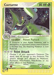 Pokemon Sandstorm Holo Rare Card - Cacturne 2/100