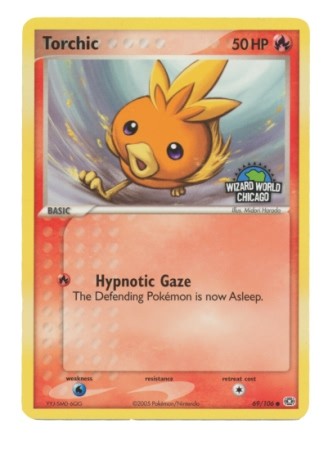 Pokemon Common Promo Card - Torchic 69/106 (Wizard World Chicago) PokeOrder.com Pokemon Common Promo Card - Torchic 69/106 (Wizard World Chicago) PokeOrder.com