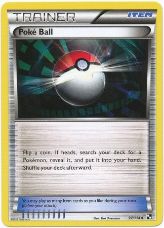pokemon cards poke ball Pokemon Black & White Poke Ball 97/114 Uncommon Card – PokeOrder.com