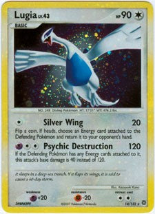 Pokemon Secret Wonders Holo Rare Card - Lugia 14/132