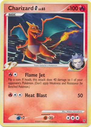 Pokemon Supreme Victors Rare Card - Charizard G 20/147