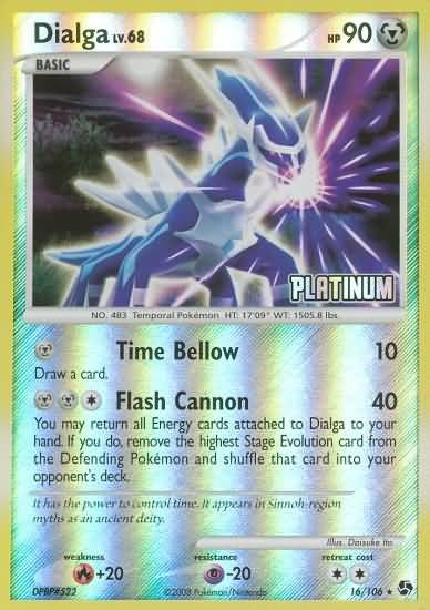 Pokemon Burger King Promo Single Card - Dialga 16/106