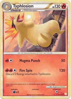 Pokemon HeartGold SoulSilver Single Card Rare Typhlosion 32/123 PokeOrder.com Pokemon HeartGold SoulSilver Single Card Rare Typhlosion 32/123 PokeOrder.com
