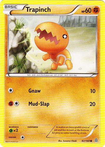 Trapinch 82/160 - Common Pokemon XY Primal Clash Card