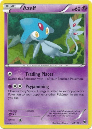 Azelf 38/101 - Pokemon Plasma Blast Rare Card