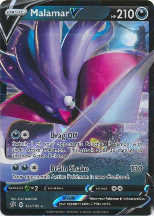 Malamar V - 121/192 Pokemon » SWSH Rebel Clash Ultra Rare