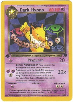 Pokemon Team Rocket Rare Card - Dark Hypno 26/82 Pokemon Team Rocket Rare Card - Dark Hypno 26/82