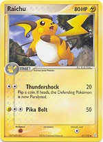 pokemon raichu card ex (PROMO 44/117) - Promo-A | Pokmon TCG Body each turn Pokemon Single Card EX HOLON