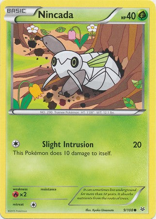 Nincada 9/108 Common - Pokemon XY Roaring Skies Card