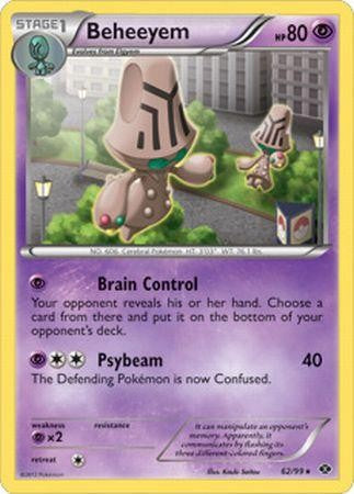 Pokemon Next Destinies Rare Card - Beheeyem 62/99