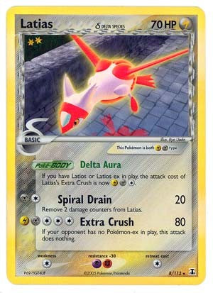 all delta species pokemon cards Pokemon EX Delta Species- Latias – PokeOrder.com