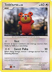 Pokemon Diamond & Pearl Mysterious Treasures- Teddiursa