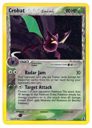 Pokemon EX Delta Species- Corbat 'Delta'