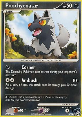 Pokemon Legends Awakened Common Card - Poochyena 116/146