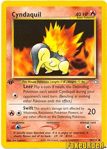 Pokemon Neo Genesis Common Cyndaquil #56 Pokemon Neo Genesis Common Cyndaquil #56