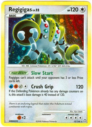 Pokemon Legends Awakened Holo Rare Card - Regigigas 15/146