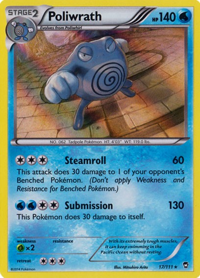 Poliwrath 17/111 - Pokemon XY Furious Fists Holo Rare Card