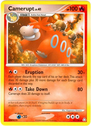 Pokemon Legends Awakened Uncommon Card - Camerupt 47/146