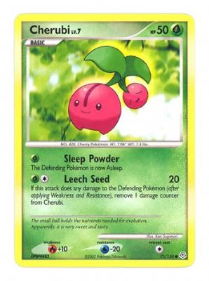 Pokemon Diamond & Pearl Common Card - Cherubi 75/130