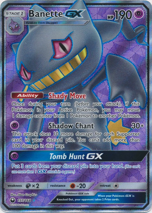 Banette GX 157/168 Full Art - Celestial Storm SM7 Pokemon Card